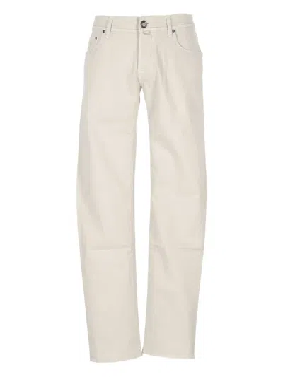 Jacob Cohen Patch Jeans In White