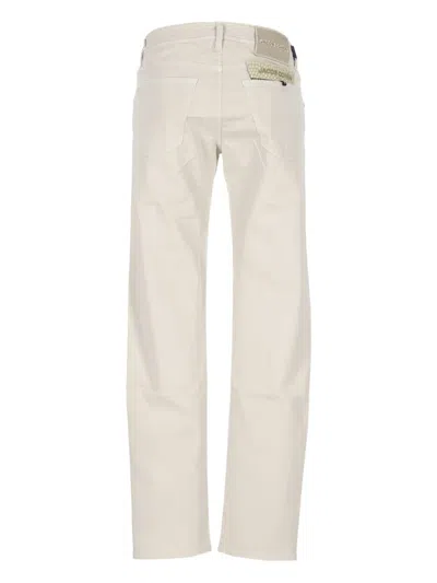 Jacob Cohen Patch Jeans In White