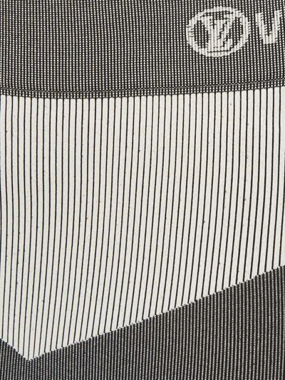 Pre-owned Louis Vuitton Ribbed Panel Leggings In Gray