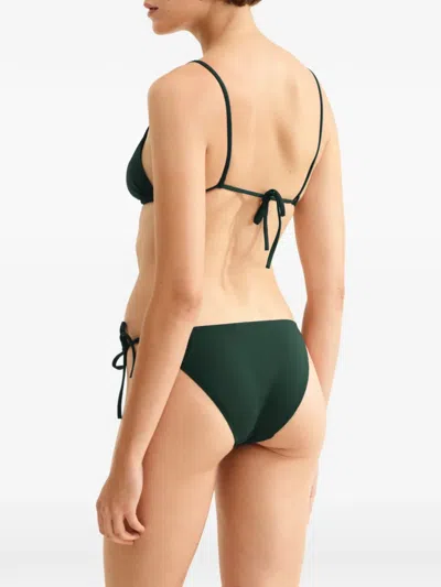 Eres Mouna Triangle Bikini Top In Green