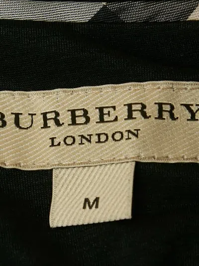 Pre-owned Burberry Draped-design Zip-fastening Top In Black