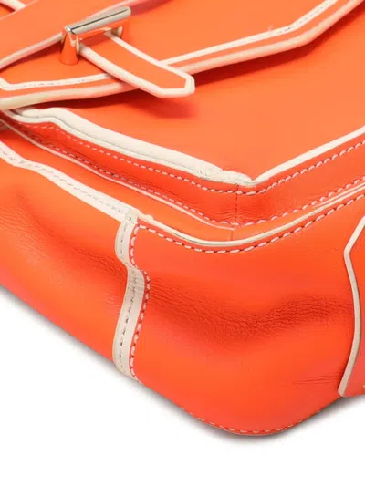 Pre-owned Reed Krakoff Leather Two-way Handbag In Orange