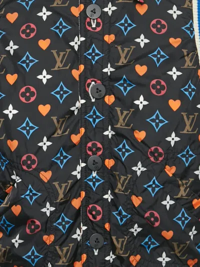 Pre-owned Louis Vuitton Monogram-pattern Bomber Jacket In Black