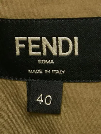 Pre-owned Fendi Short-sleeve Cotton Shirt In Green