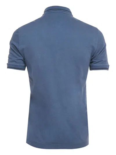 Pre-owned Dolce & Gabbana Crown-embroidered Polo Shirt In Blue