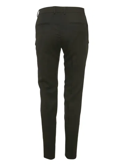 Pre-owned Saint Laurent Gabardine Wool Pants In Black