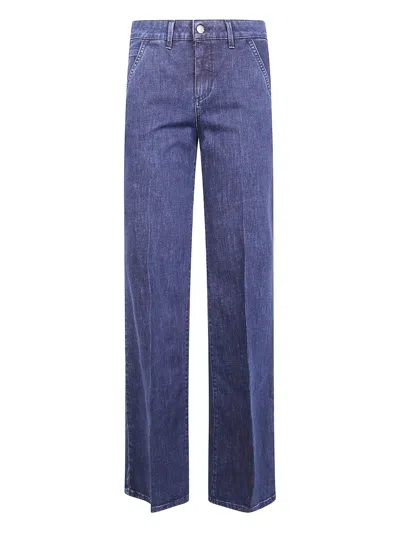 Cigala's "chino Flare" Trousers In Blue