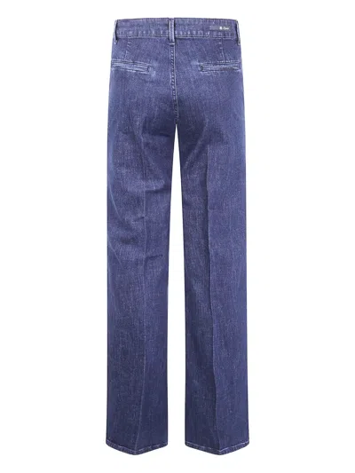 Cigala's "chino Flare" Trousers In Blue