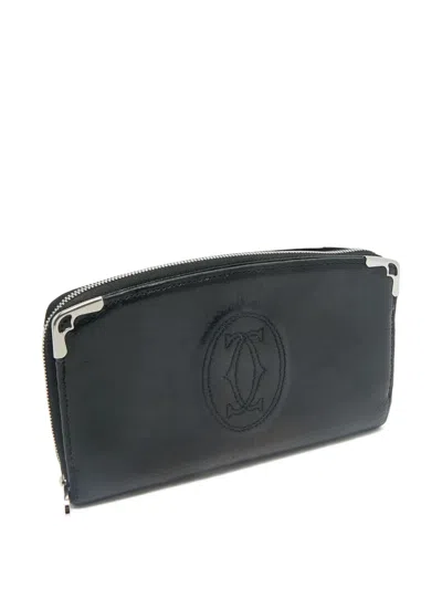 Pre-owned Cartier Marcello De  Wallet In Black