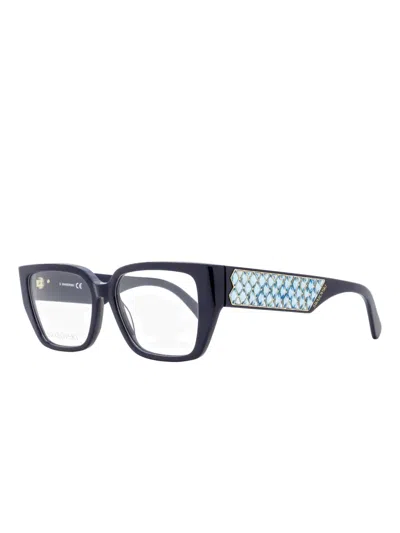 Swarovski Eyewear Sk5446 Glasses In Blue