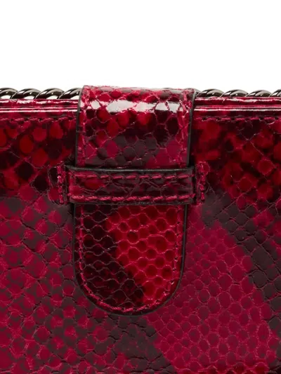 Pre-owned Stella Mccartney 2000s Python-print Chain Ipad Case In Red