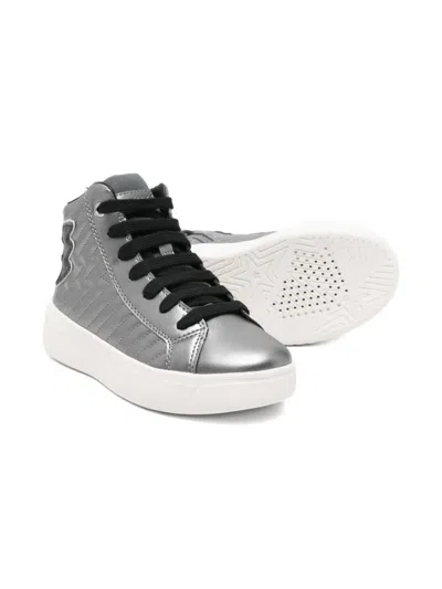 Geox Mikiroshi High-top Lace-up Sneakers In Multi