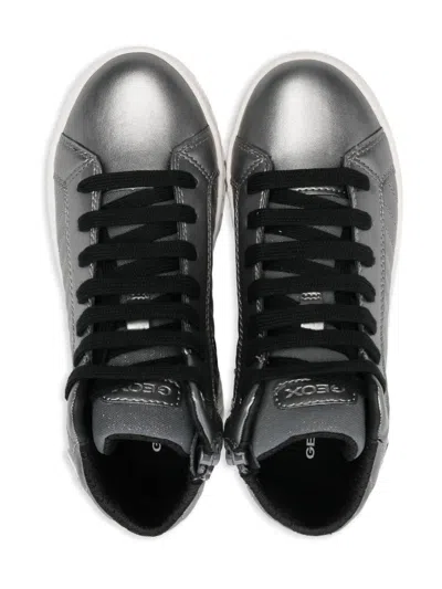 Geox Mikiroshi High-top Lace-up Sneakers In Multi