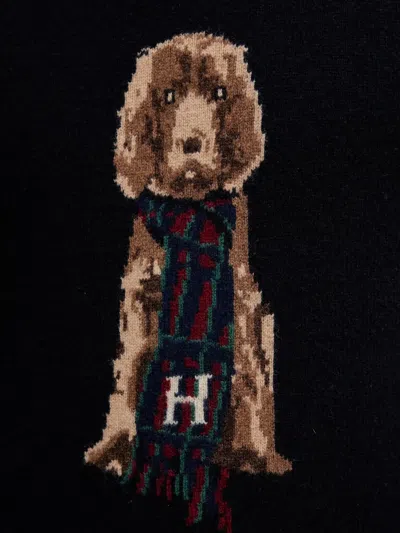 Hackett Long-sleeve Sweater In Black