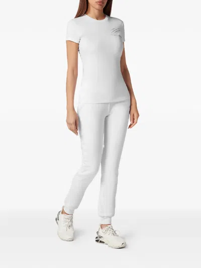 Plein Sport Logo-print Cotton T-shirt In White