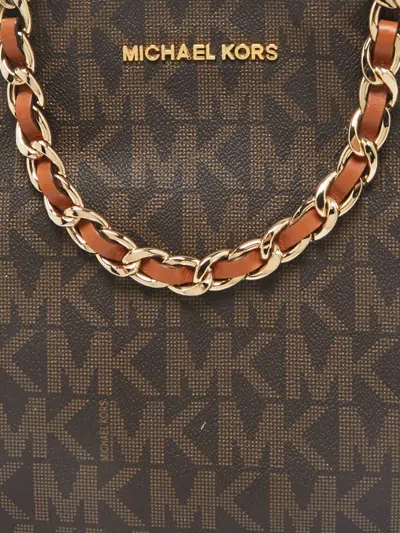 Pre-owned Michael Kors Vintage North/south Harper Tote Bag In Brown