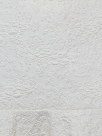 Pre-owned Alice And Olivia Jacquard Flared Mini Skirt In White