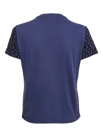 Pre-owned Elisabetta Franchi Monogram-pattern T-shirt In Blue
