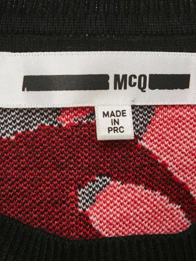 Pre-owned Alexander Mcqueen Swallow-print Sweater In Black