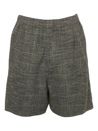 Pre-owned Maje Houndstooth Shorts In Black