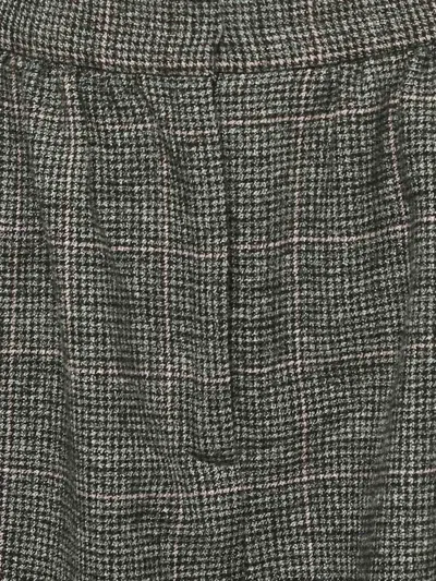 Pre-owned Maje Houndstooth Shorts In Black