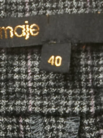 Pre-owned Maje Houndstooth Shorts In Black