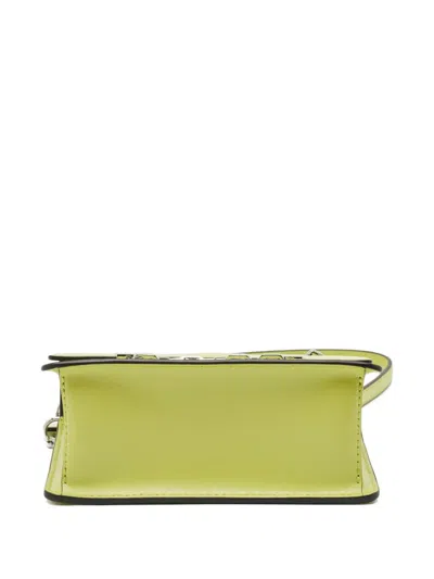 Pre-owned Karl Lagerfeld Chain Crossbody Bag In Green