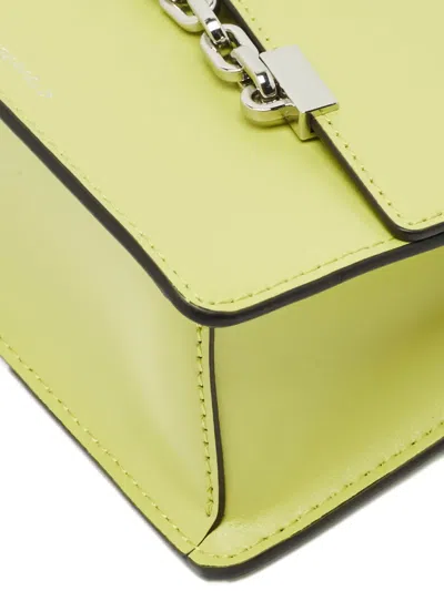 Pre-owned Karl Lagerfeld Chain Crossbody Bag In Green