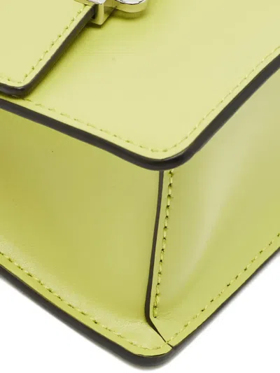 Pre-owned Karl Lagerfeld Chain Crossbody Bag In Green