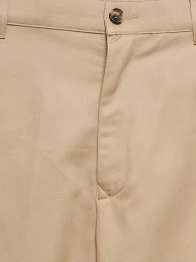 Pre-owned Kenzo Gabardine Trousers In Brown