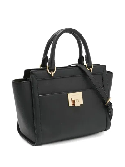 Pre-owned Michael Michael Kors Tina Satchel Bag In Black