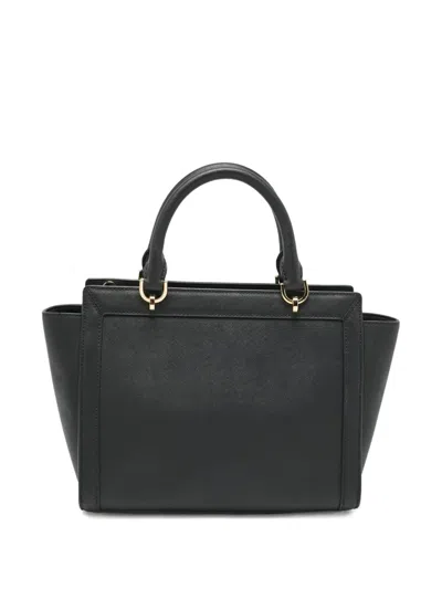 Pre-owned Michael Michael Kors Tina Satchel Bag In Black