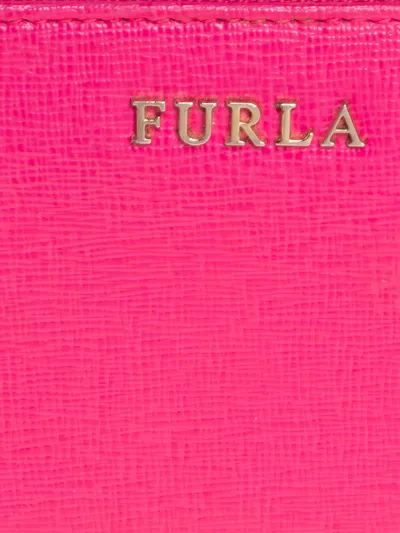 Pre-owned Furla 2010s Leather Zip Wallet In Pink