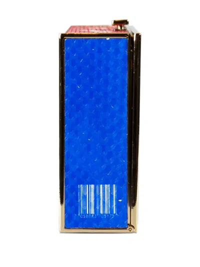 Pre-owned Anya Hindmarch 2010s Snakeskin Bazooka Clutch Bag In Red