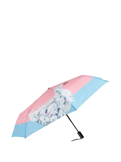 Moschino Floral-print Umbrella In Pink