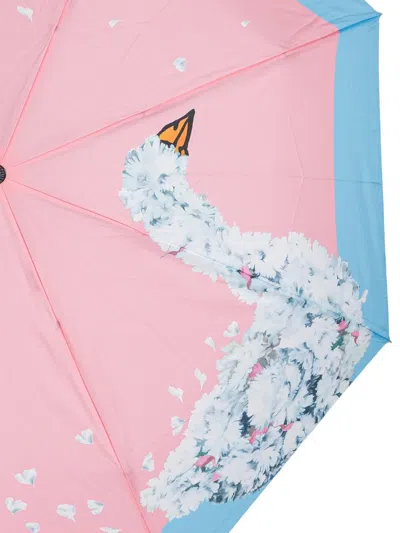 Moschino Floral-print Umbrella In Pink