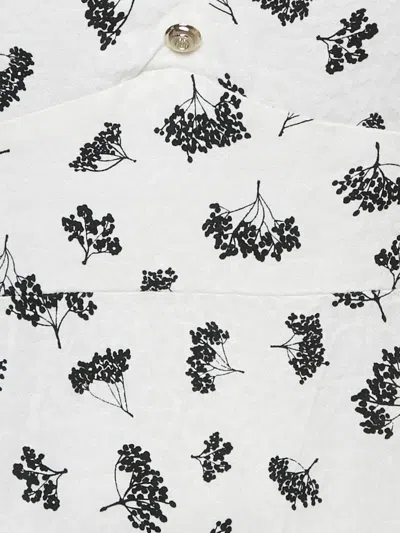 Pre-owned Maje Floral-print Mini Dress In White