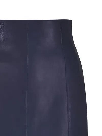 Akris Panelled Slit Midi Skirt In Brown