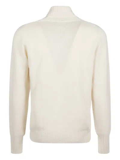 Drumohr Turtleneck Thin Wool Long Sleeves Sweather In Multi