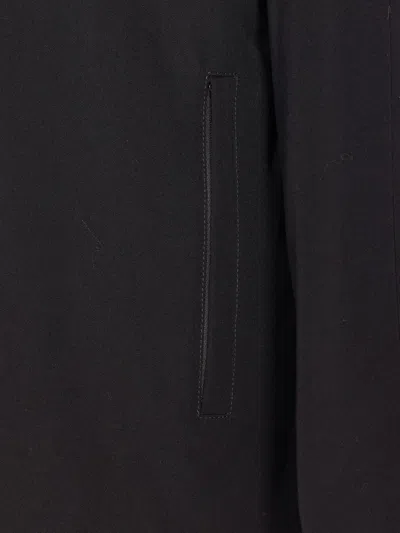 The Row Zip-up Hooded Coat In Black