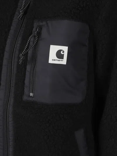 Carhartt Zip-up Chest-pocket Sweater In Black