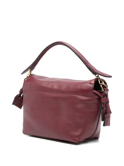 Fendi Small Mamma Baguette Leather Tote Bag In Red