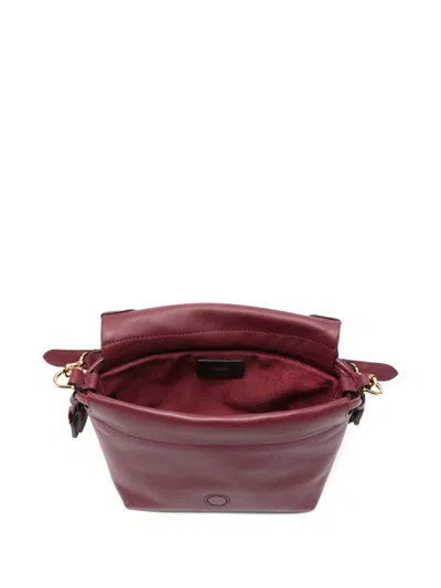 Fendi Small Mamma Baguette Leather Tote Bag In Red