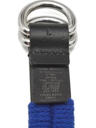 Pre-owned Isabel Marant Vintage 2020s Striped Leather Belt In Multi