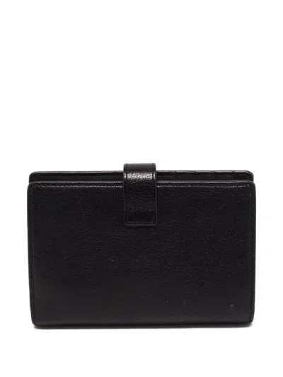 Pre-owned Furla Bi-fold Leather Wallet In Black