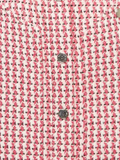 Pre-owned Maje Tweed Mini Skirt In Pink