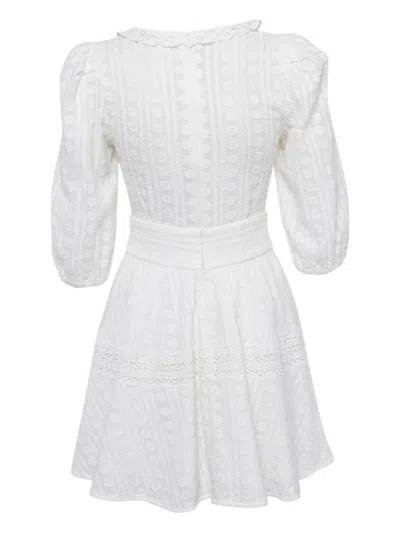 Pre-owned Sandro Cotton Dress In White