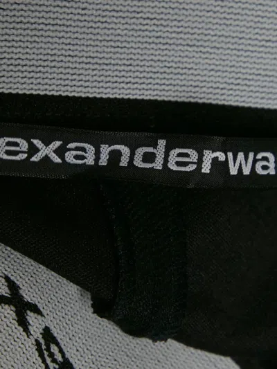 Pre-owned Alexander Wang Logo-embellishment Legging In Black