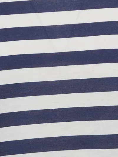 Pre-owned Dolce & Gabbana Striped Sleeveless Top In White