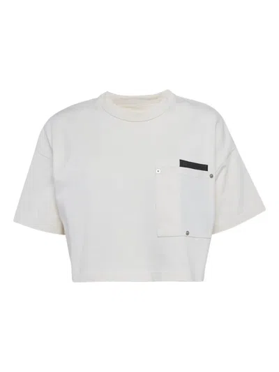 Pre-owned Bottega Veneta Cotton Cropped T-shirt In White